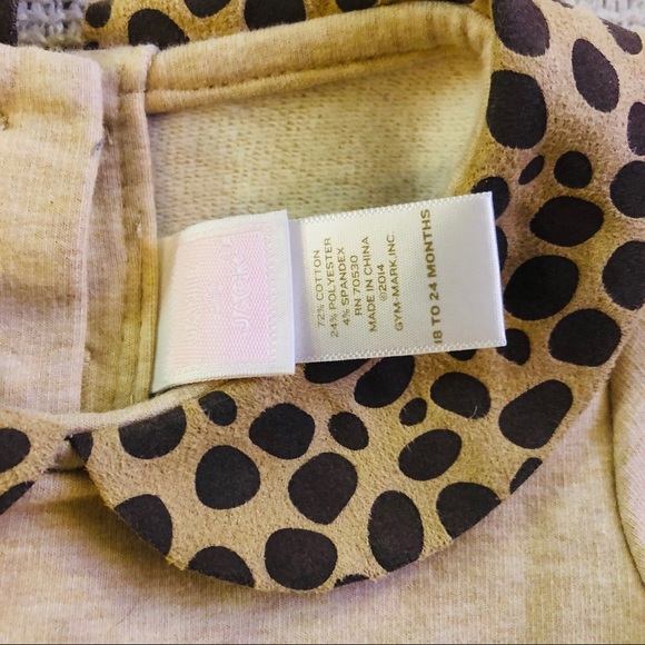 Beige w/ leopard print accent dress - Picture 3 of 3